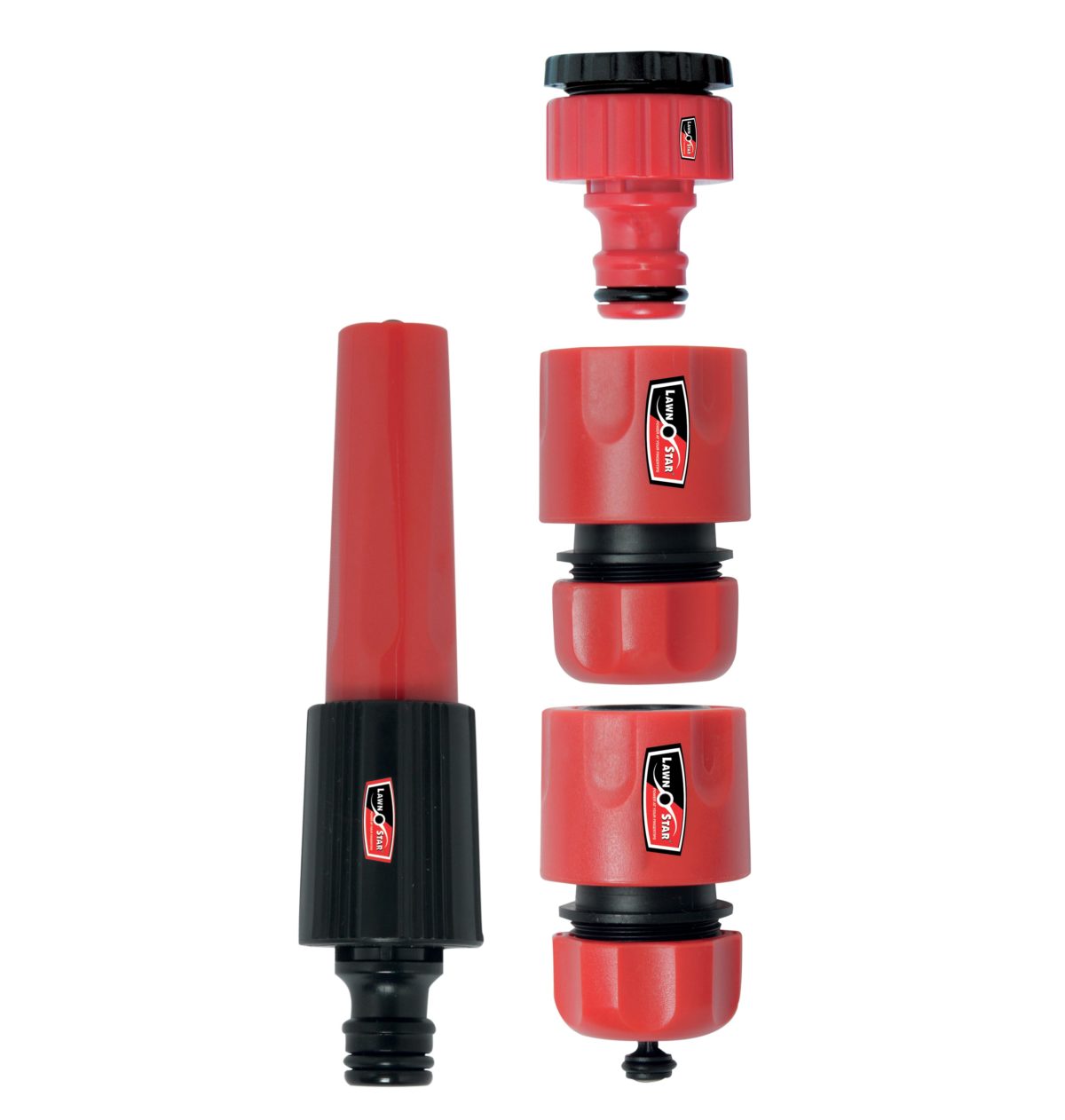 Lawn Star Adjustable Hand Nozzle & 3-Piece Connector Set